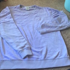 PINK velvet sweatshirt